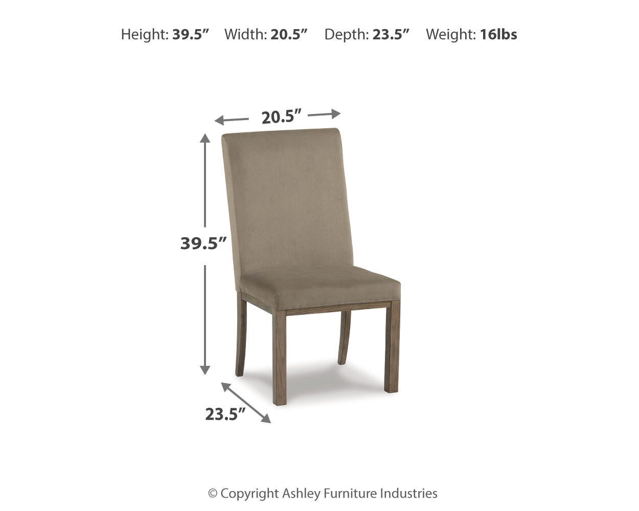 Silla auxiliar UPH para comedor Chrestner (2 unidades)