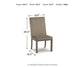 Silla auxiliar UPH para comedor Chrestner (2 unidades)