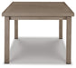 Mesa de comedor RECT frente a la playa EXT