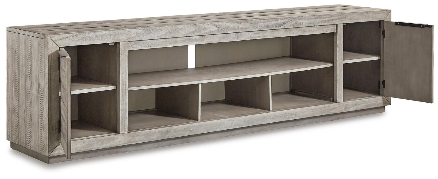 Mueble de TV Naydell XL con opción de chimenea