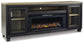 Mueble de TV Foyland de 83" con chimenea eléctrica
