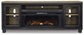 Mueble de TV Foyland de 83" con chimenea eléctrica