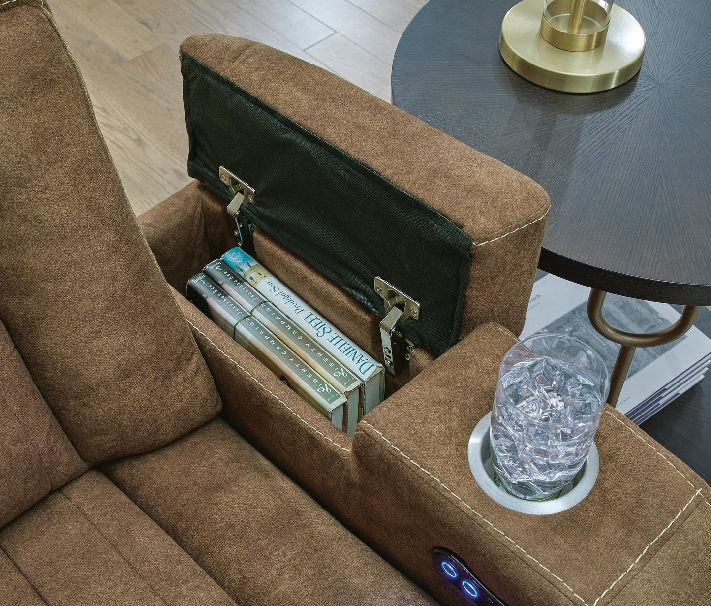 Sillón reclinable eléctrico Wolfridge PWR/reposacabezas ADJ