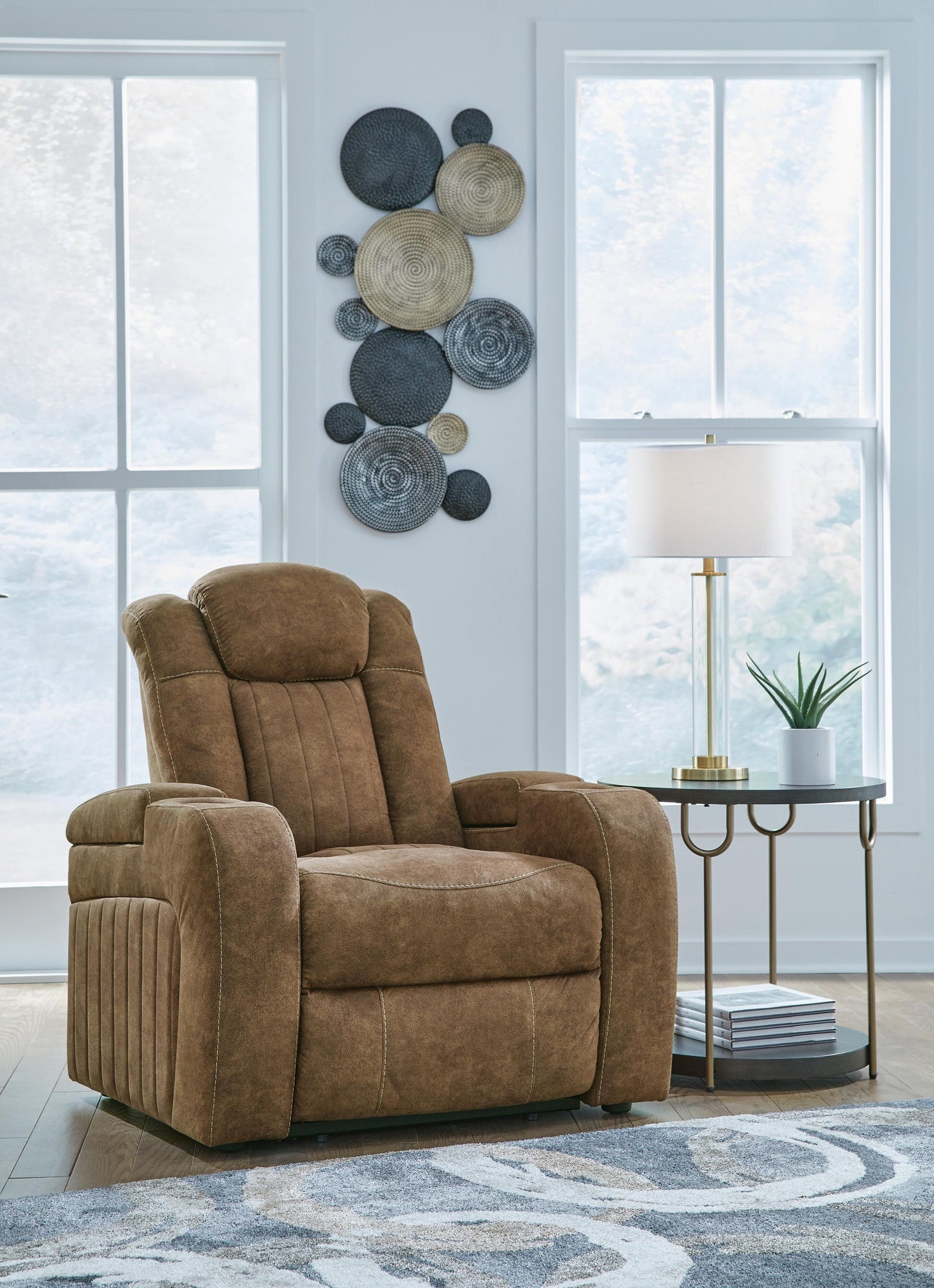 Sillón reclinable eléctrico Wolfridge PWR/reposacabezas ADJ