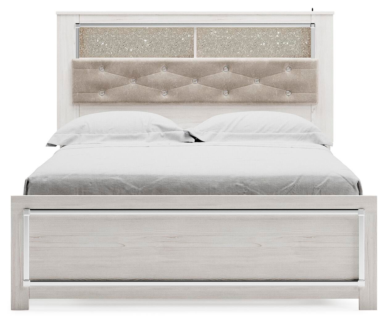 Cama con estantes para libros Altyra Queen