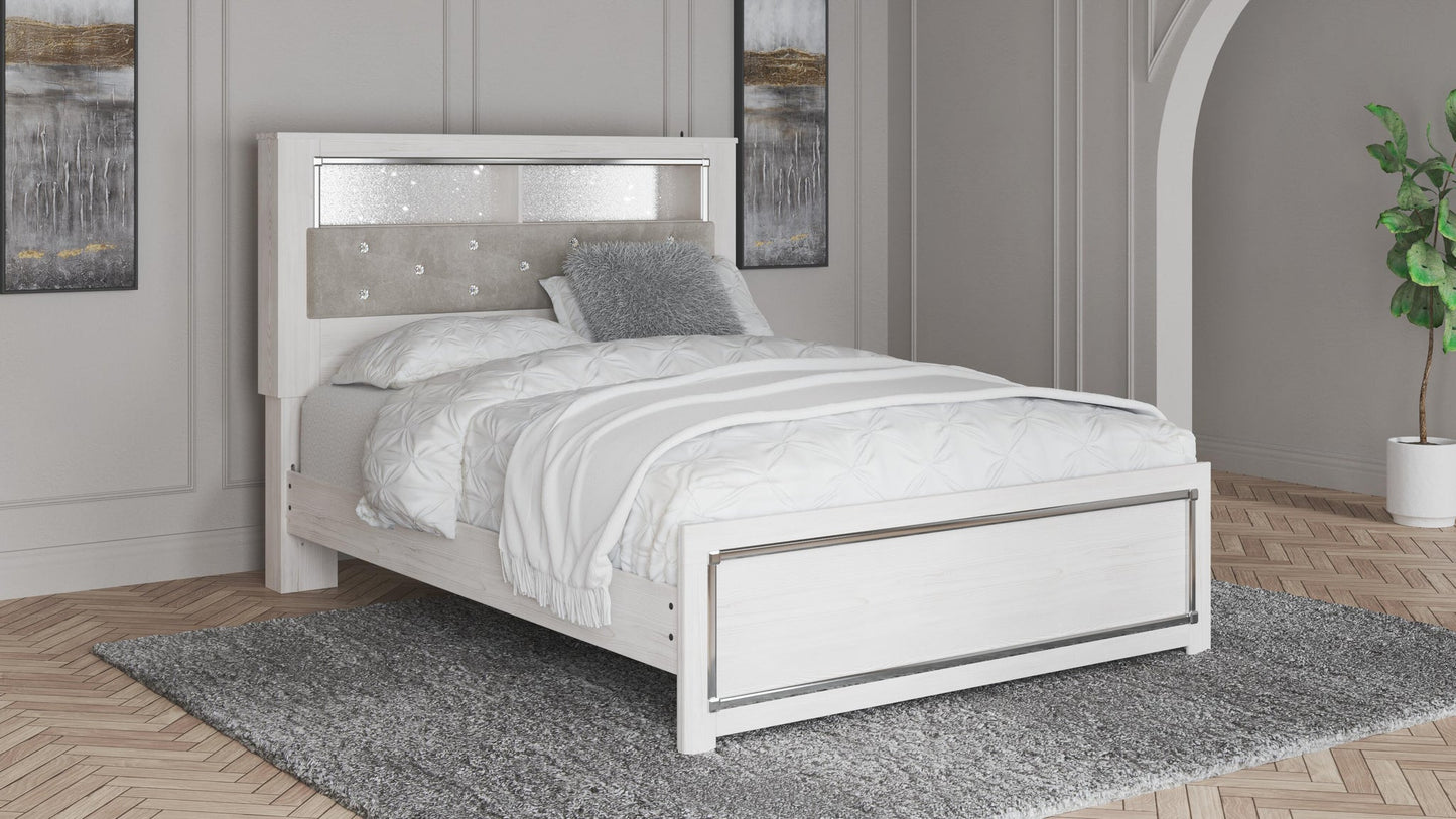 Cama con estantes para libros Altyra Queen
