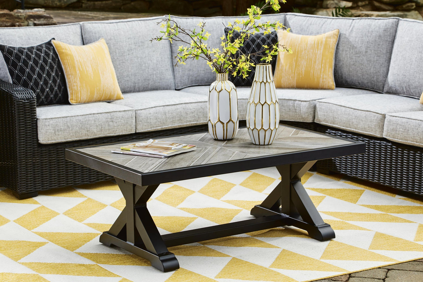 Mesa de cóctel rectangular Beachcroft