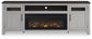 Mueble de TV Darborn de 88" con chimenea eléctrica