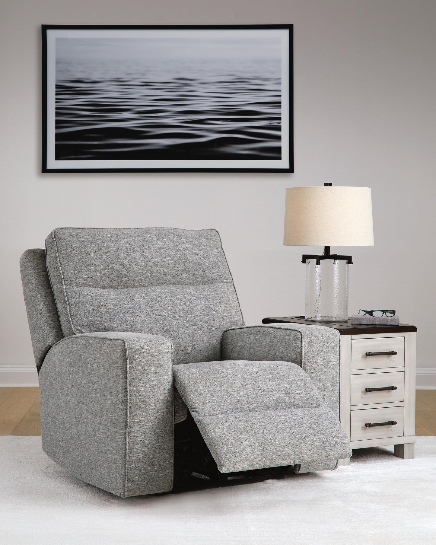 Sillón reclinable eléctrico Biscoe/reposacabezas ajustable