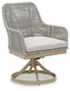 Silla giratoria Seton Creek con cojín (2 unidades)