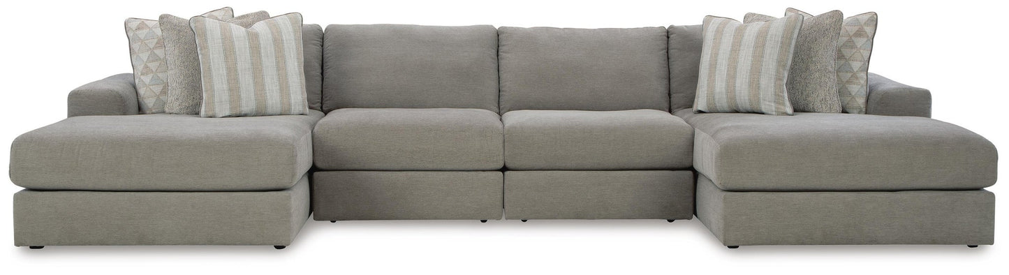 Seccional de 4 piezas con chaise longue doble Avaliyah
