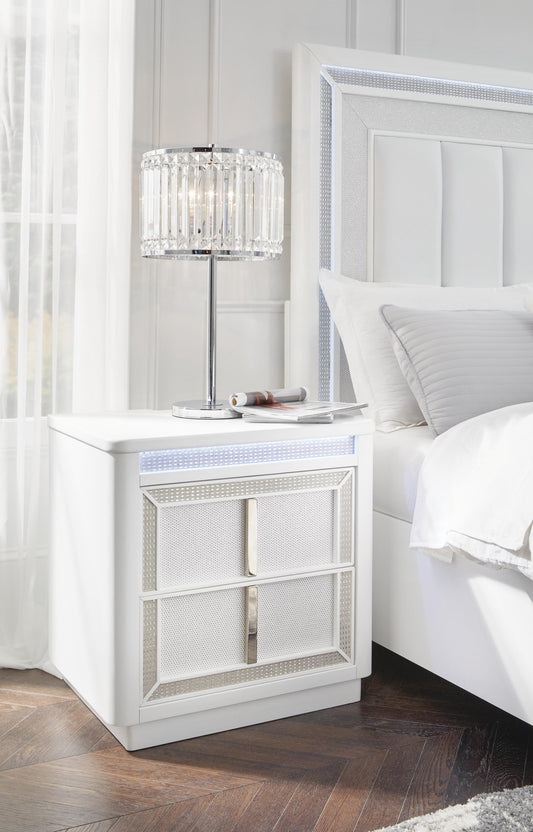 Mesilla de noche de dos cajones Chalanna