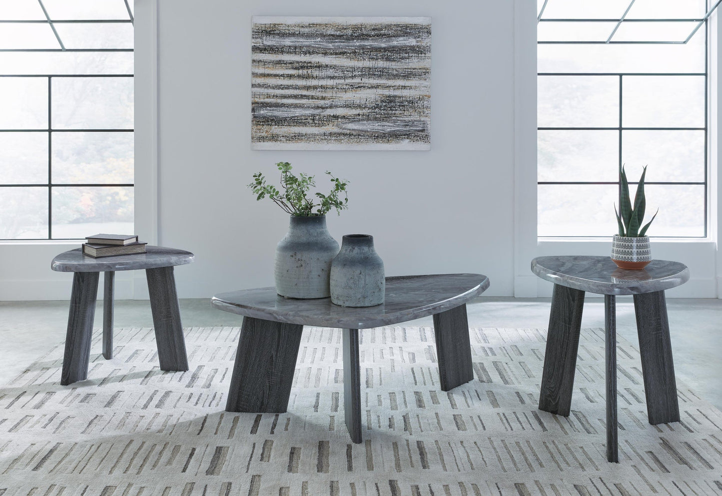 Juego de mesa auxiliar Bluebond (3 piezas)