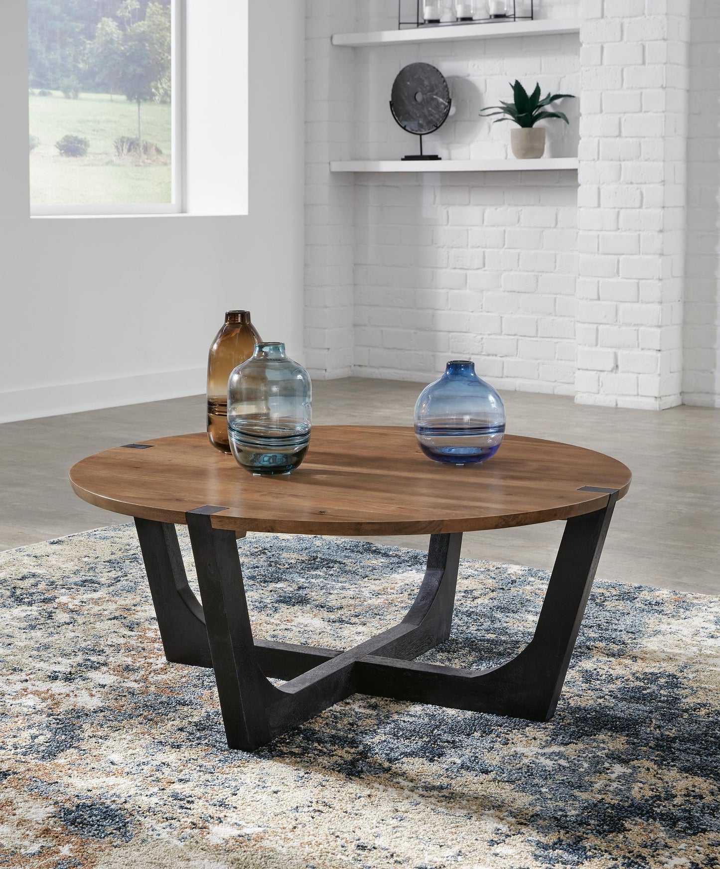 Mesa de cóctel redonda Hanneforth