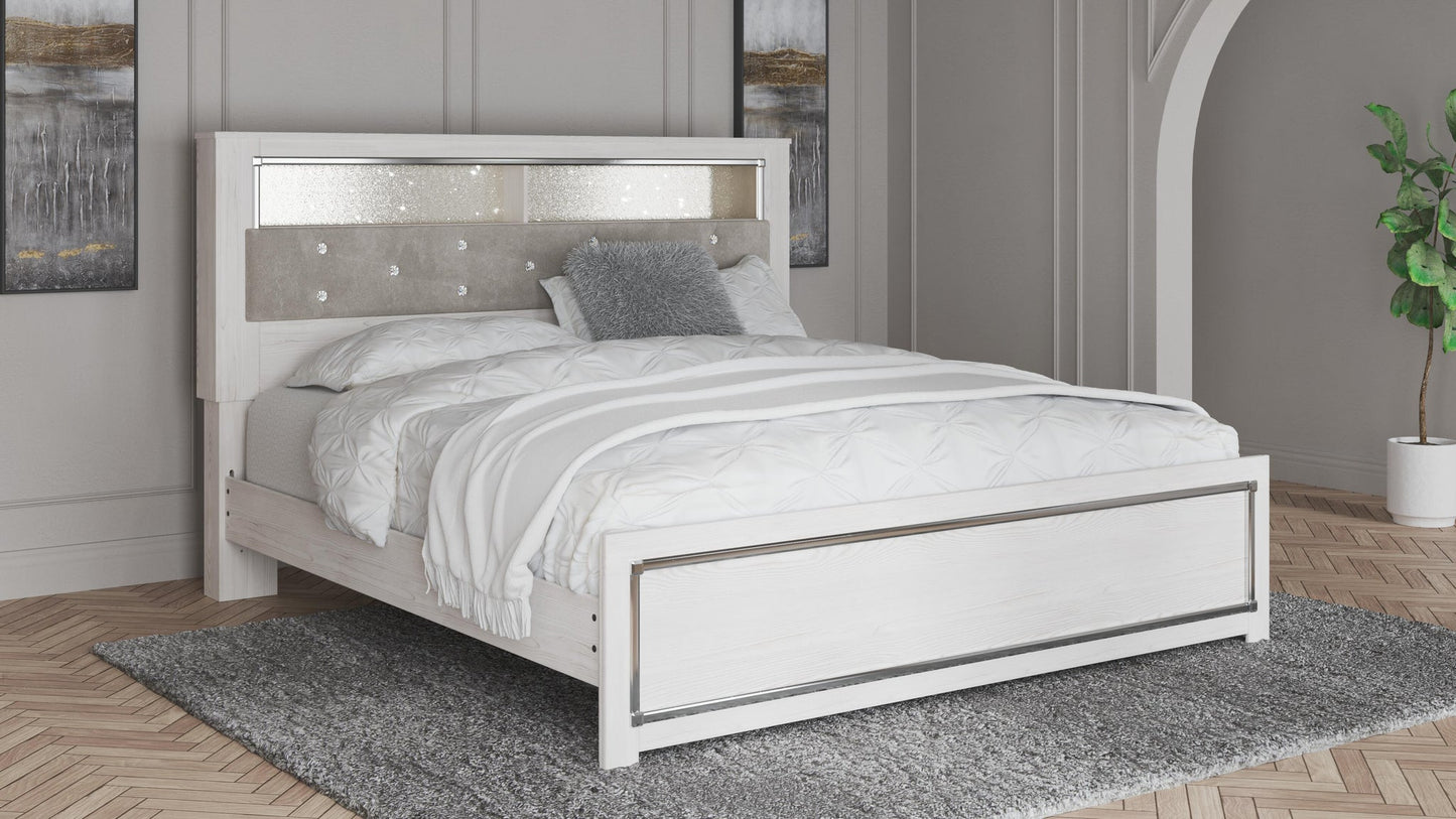 Cama con estantes para libros Altyra King