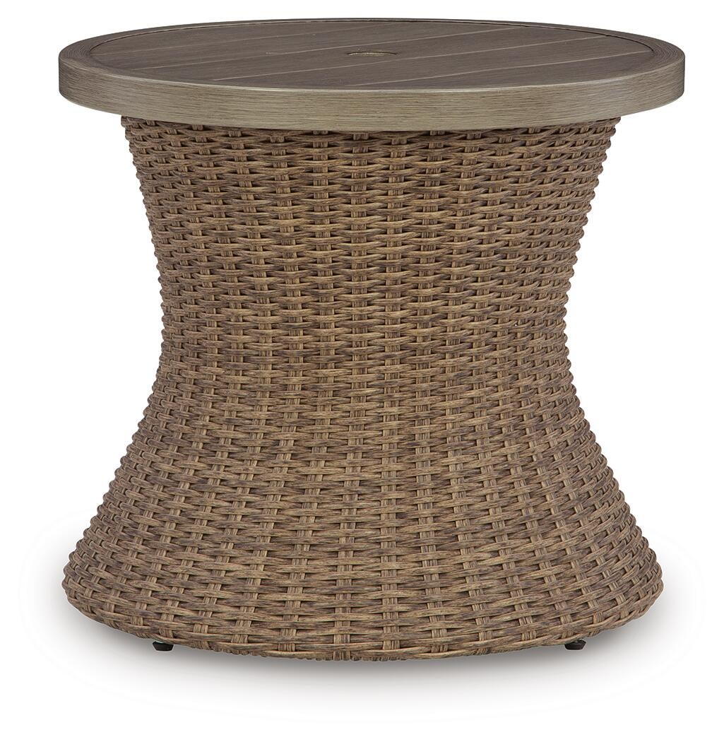 Laguna Heights Round End Table w/UMB OPT