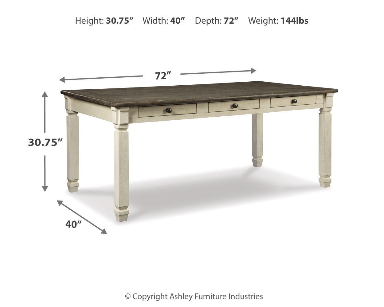 Mesa de comedor y 6 sillas de Bolanburg