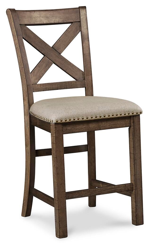 Mesa de comedor de altura de mostrador y 4 taburetes de bar Moriville