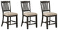 Mesa de comedor de altura de mostrador y 4 taburetes de bar Tyler Creek