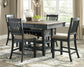 Mesa de comedor de altura de mostrador y 4 taburetes de bar Tyler Creek