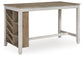Mesa de comedor de altura de mostrador y 2 taburetes de bar Skempton