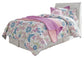 Cabecero de cama Anarasia Twin con tocador con espejo