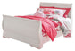 Cama Anarasia con dosel, tocador con espejo, arcón y mesita de noche