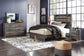 Cama Queen con paneles y tocador con espejo Drystan