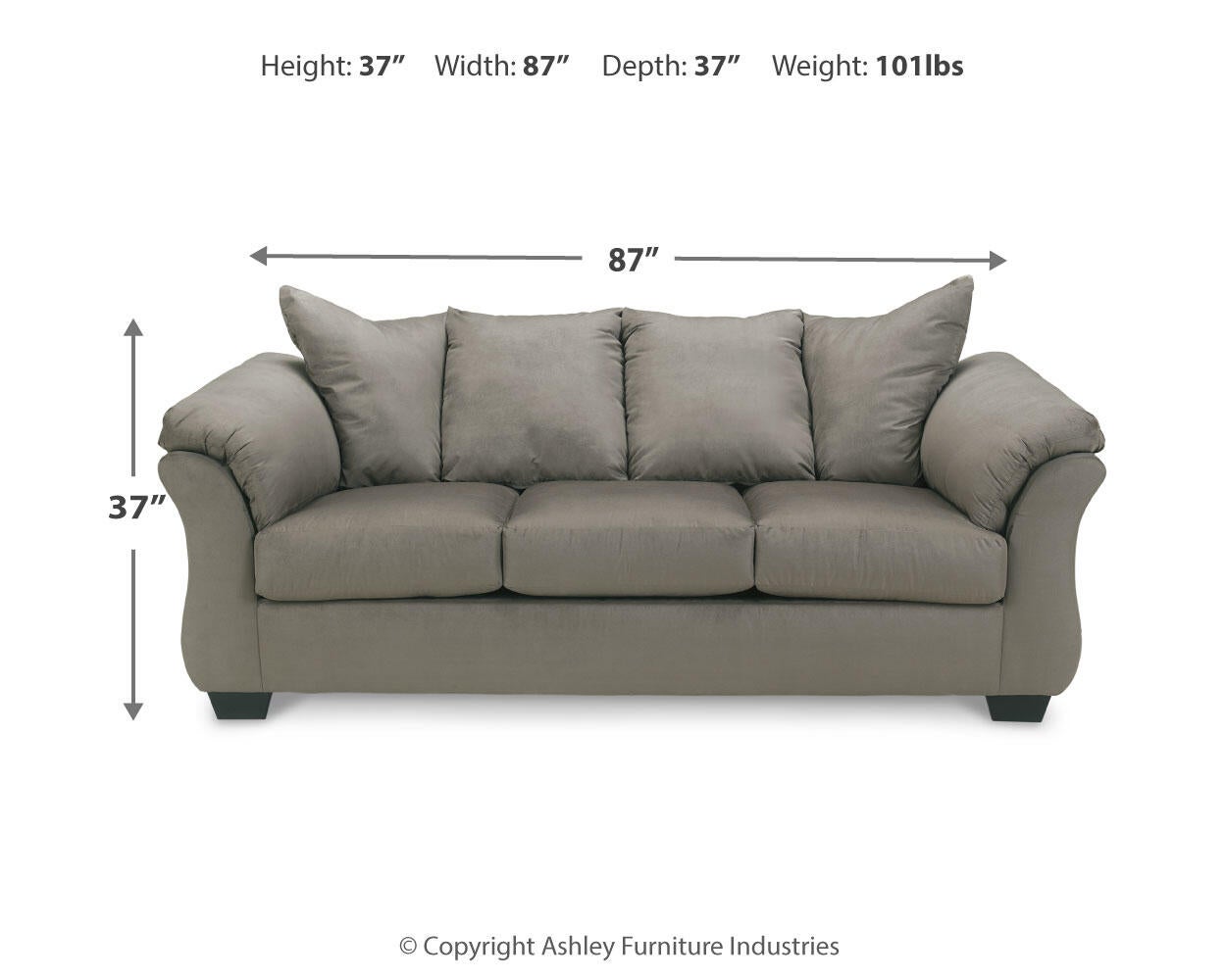 Sofá, sofá de dos plazas y sillón reclinable Darcy