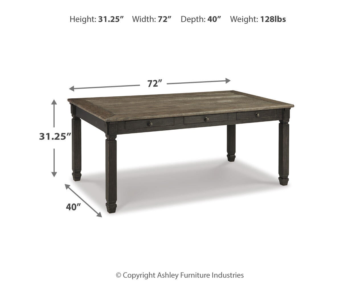 Mesa de comedor y 6 sillas Tyler Creek