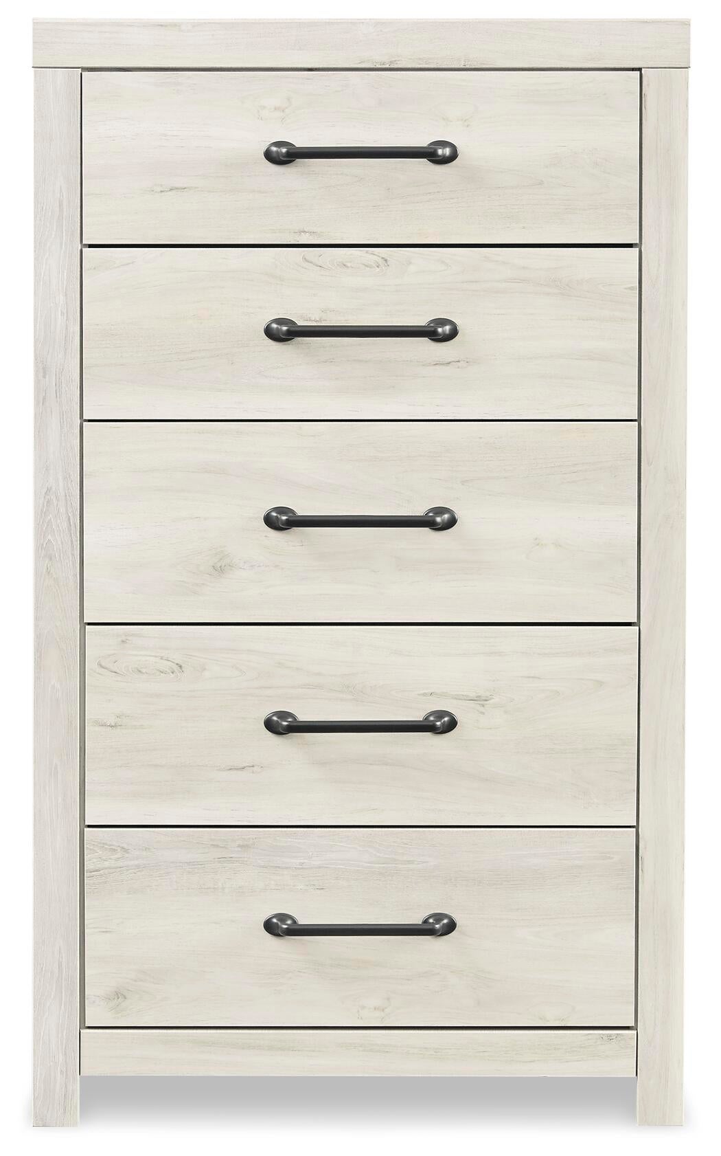 Cama King con 4 cajones de almacenamiento, tocador con espejo, cómoda y mesita de noche Cambeck