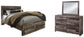Cama Queen con dos cajones de almacenamiento y tocador con espejo Derekson