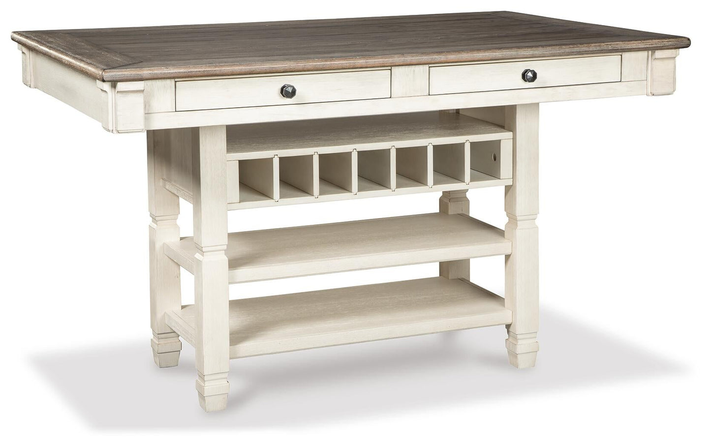 Mesa de comedor de altura de mostrador y 6 taburetes de bar de Bolanburg