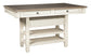 Mesa de comedor de altura de mostrador y 6 taburetes de bar de Bolanburg
