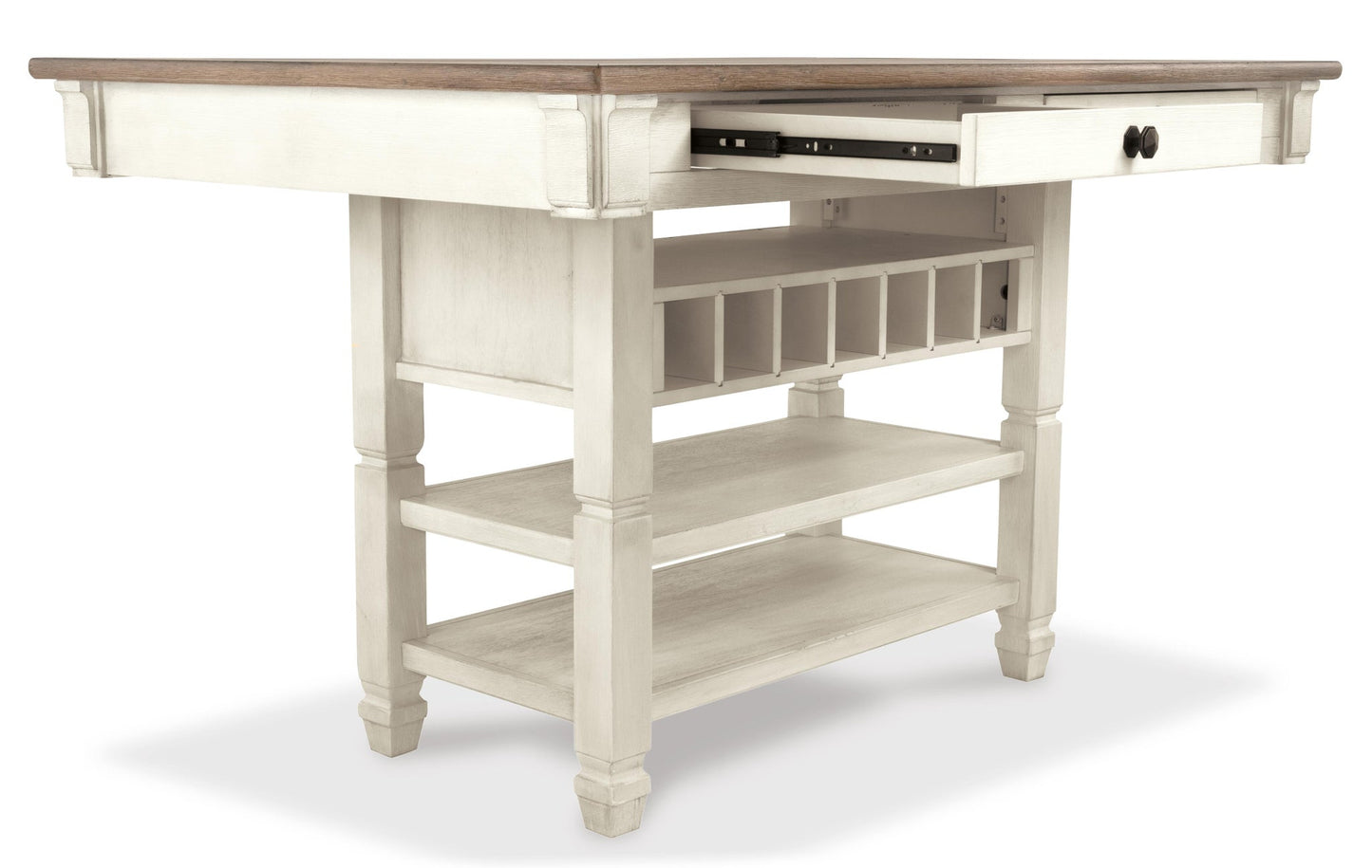 Mesa de comedor de altura de mostrador y 6 taburetes de bar de Bolanburg