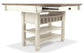 Mesa de comedor de altura de mostrador y 6 taburetes de bar de Bolanburg