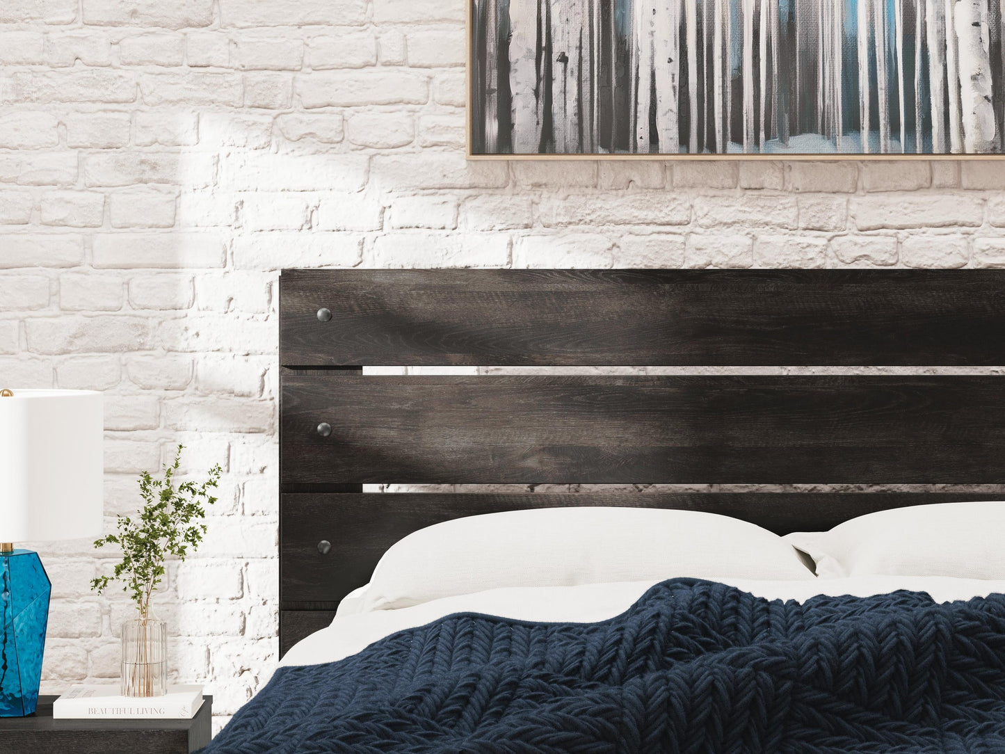 Delmorta Queen Panel Bed, Dresser and Mirror