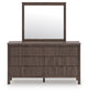 Pamytta Full Panel Bed, Dresser, Mirror, Chest and Nightstand