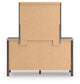 Pamytta Full Upholstered Panel Bed, Dresser and Mirror