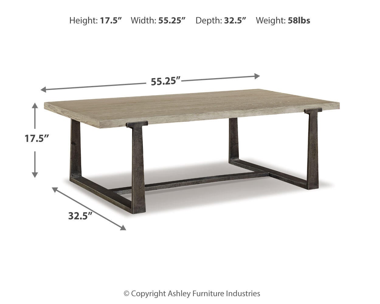 Mesa de cóctel rectangular Dalenville