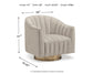 Sillón giratorio con acento Penzlin