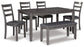 Juego de mesa RECT DRM de Bridson (6 piezas)