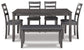 Juego de mesa RECT DRM de Bridson (6 piezas)