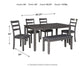 Juego de mesa RECT DRM de Bridson (6 piezas)