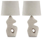 Lámpara de mesa de papel Chadrich (2 unidades)
