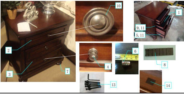 Porter Two Drawer Night Stand