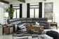 Samperstone 5-Piece Power Reclining Sectional