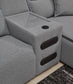 Modmax II 5-Piece Power Reclining Sectional with Audio Consoles