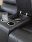 Glossmore DBL Rec Loveseat w/Console