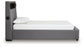 Finigale Twin Upholstered Bed with Wireless Audio